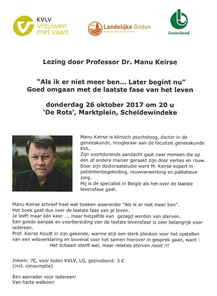 lezing Manu Keirse lezing Manu Keirse