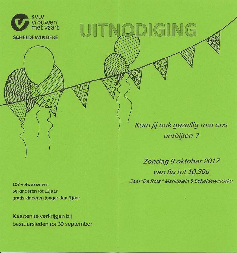 royaal ontbijt 80 jaar KVLV Scheldewindeke royaal ontbijt 80 jaar KVLV Scheldewindeke