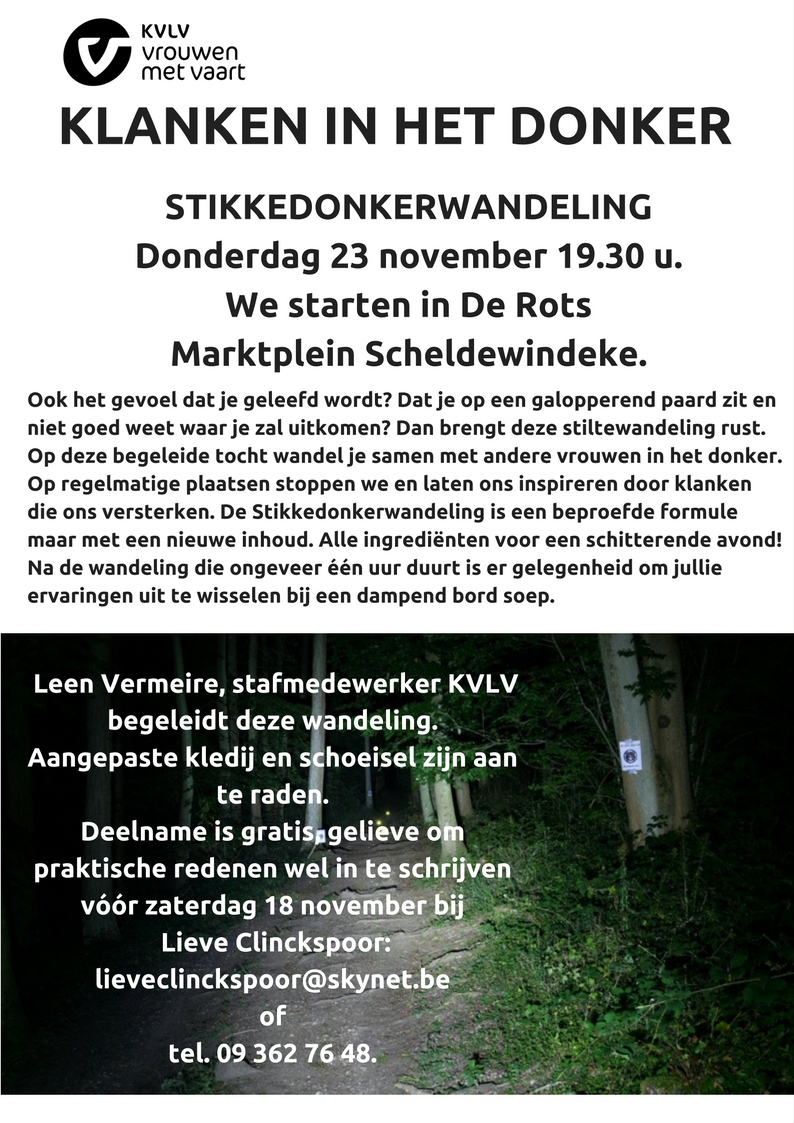 stikkedonkerwandeling stikkedonkerwandeling