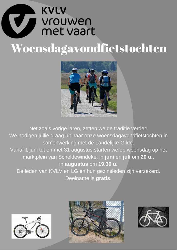 woensdagavondfietstochten woensdagavondfietstochten